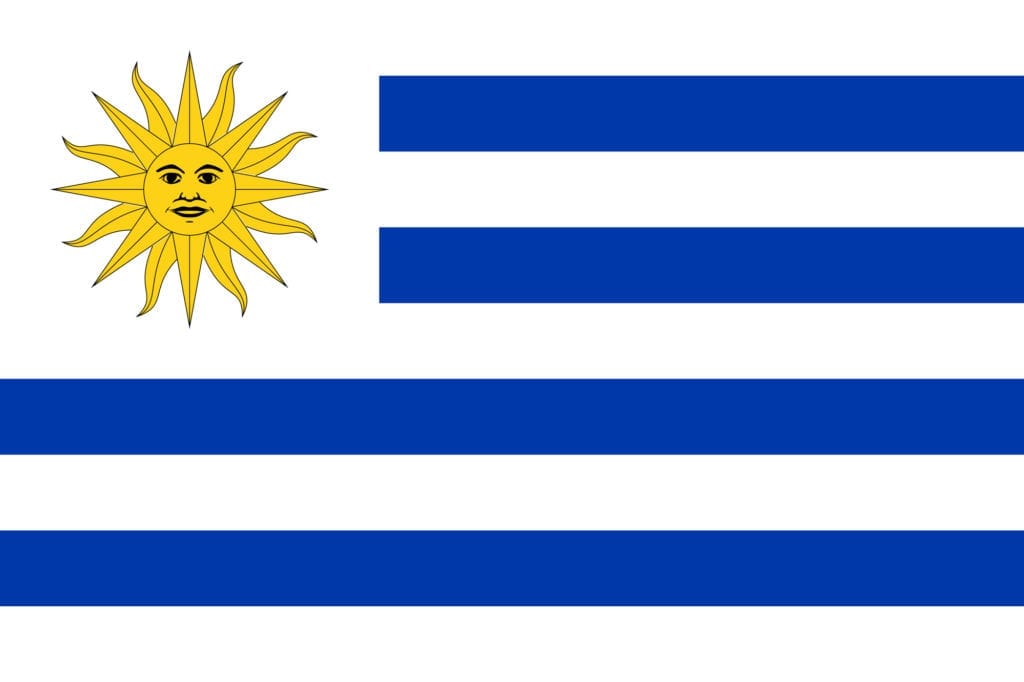 spanish flags uruguay