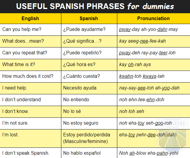 Spanish for Dummies: A Quick Guide of Essential Spanish