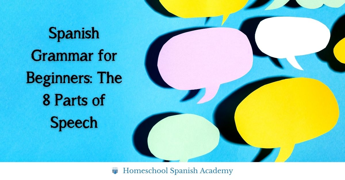part of speech meaning in spanish