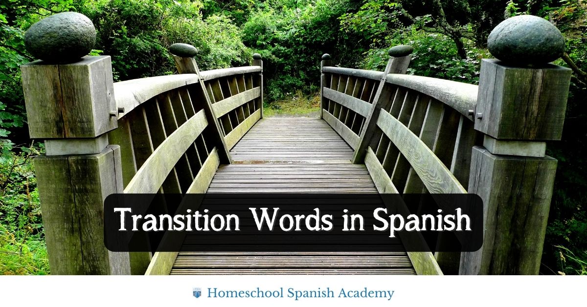 spanish transition words essay