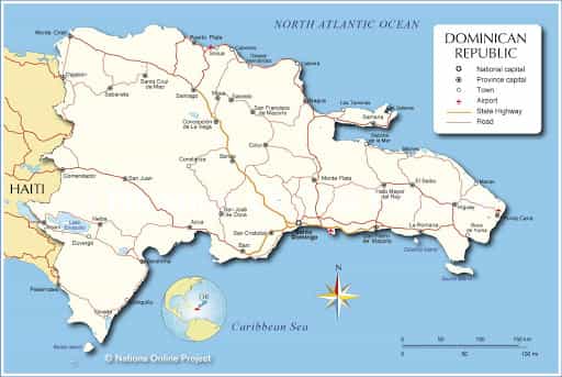 Mapa Republica Dominicana