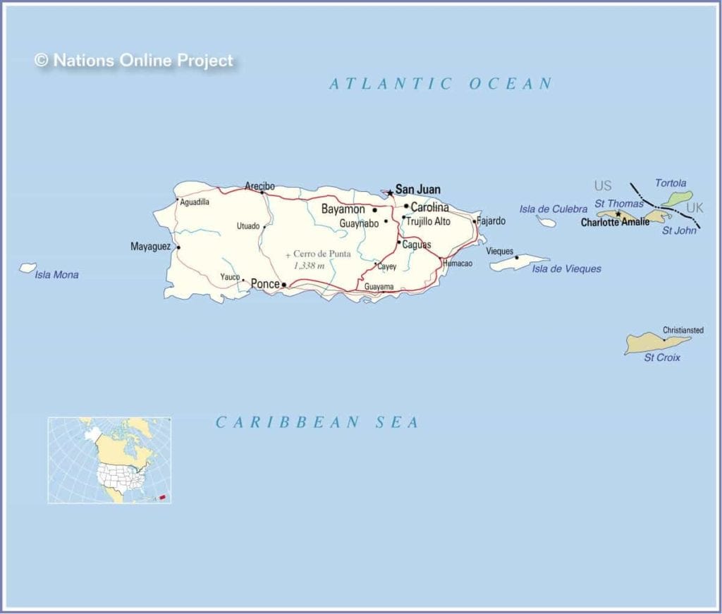 Mapa Puerto Rico