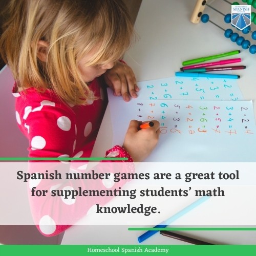Spanish number games