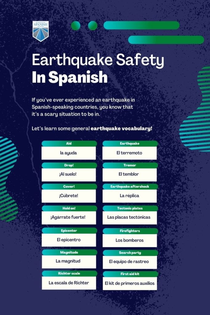earthquake in spanish