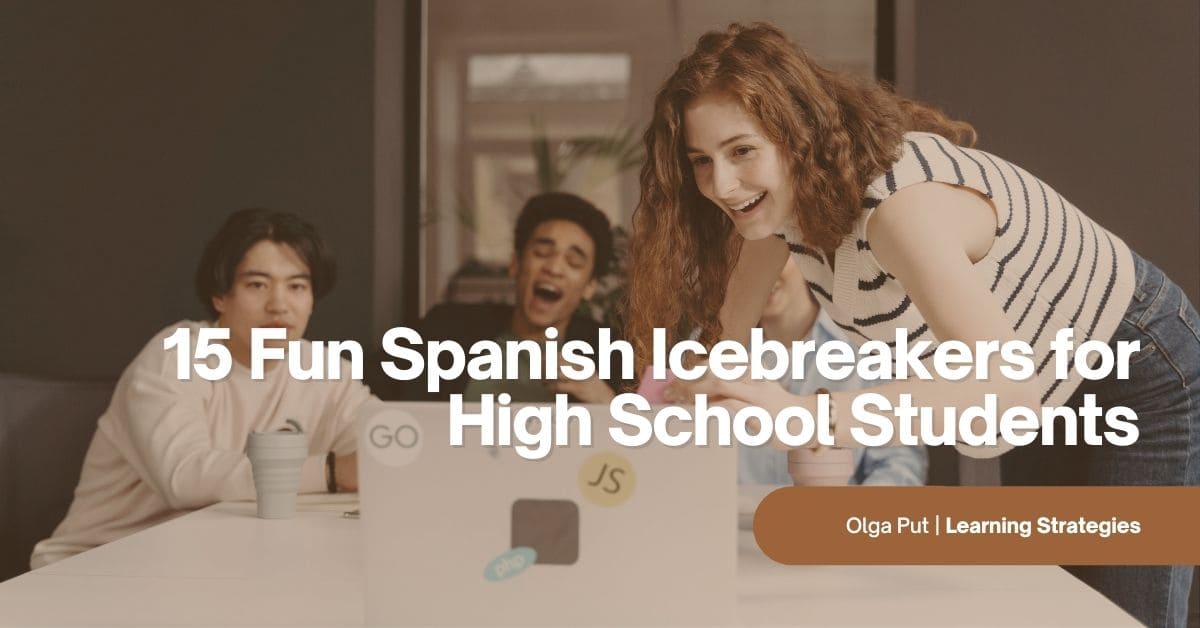 Juegos para romper el hielo en clase de español. Ice breakers for Spanish  class.