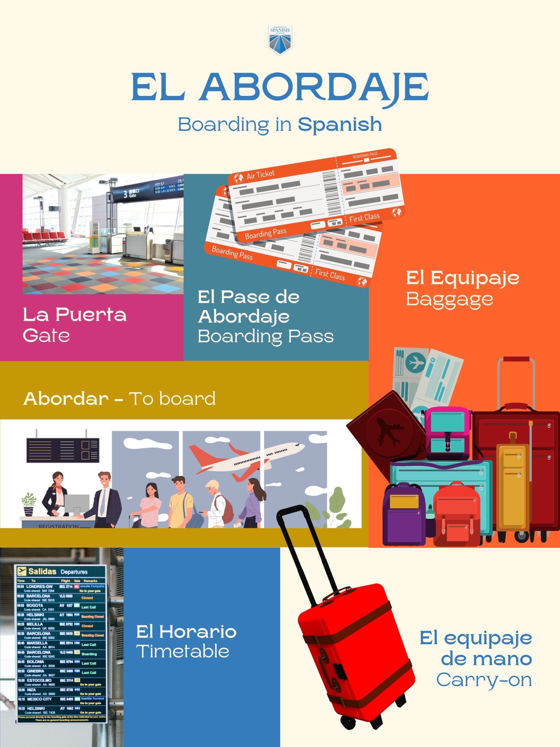 100+ Airport Words and Conversations in Spanish