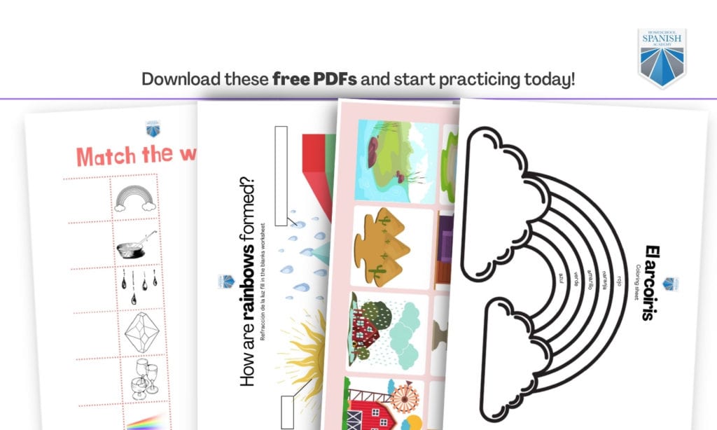 Fun and Fascinating Facts about the Rainbow (Free Spanish Lessons for Kids)