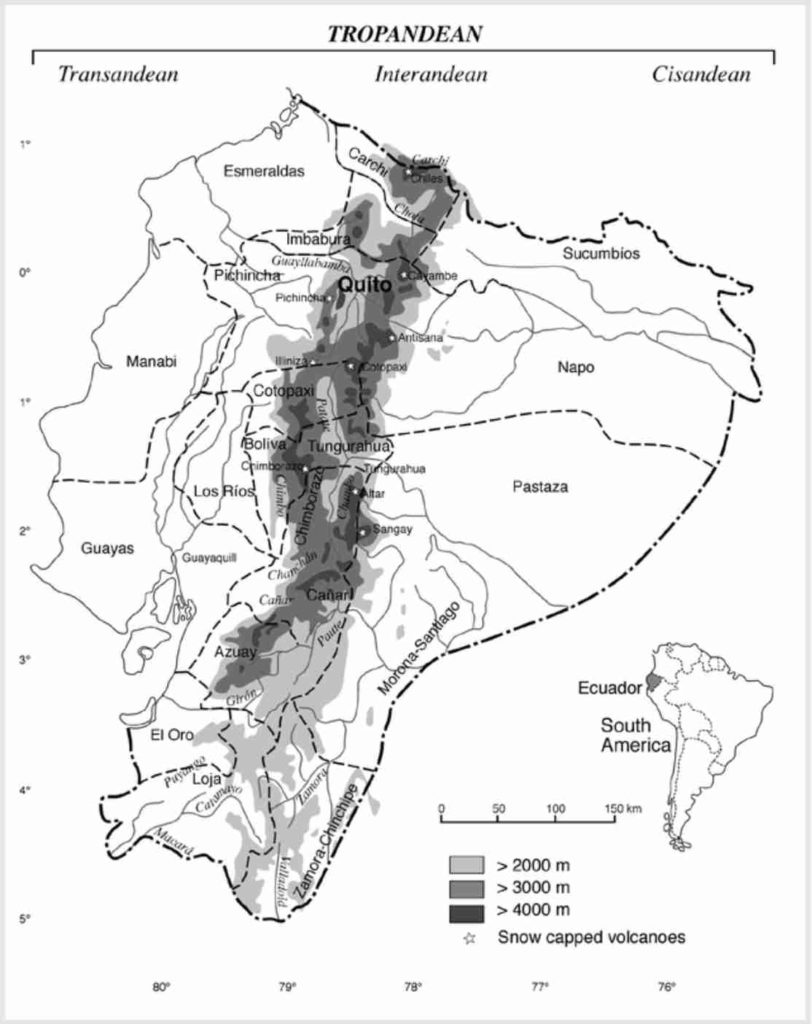Andean Cloud Forest map
