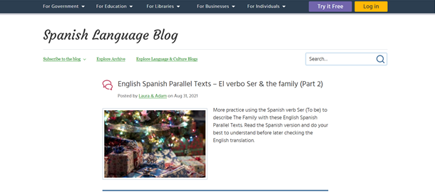 travel blogs in spanish language