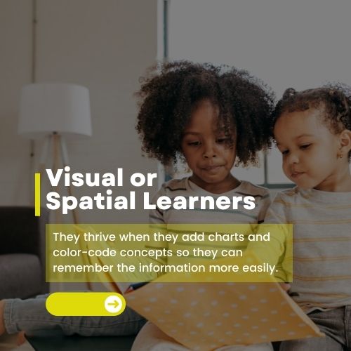 type of learning style - Visual or Spatial learners