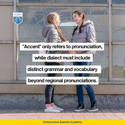 Accent only refers to pronunciation