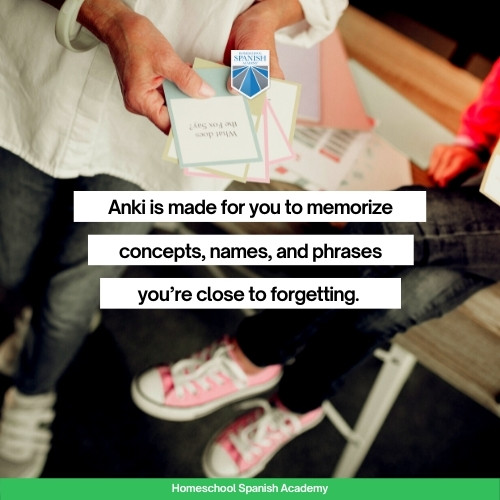 Anki is made for you to memorize concepts, names, and phrases you’re close to forgetting. 