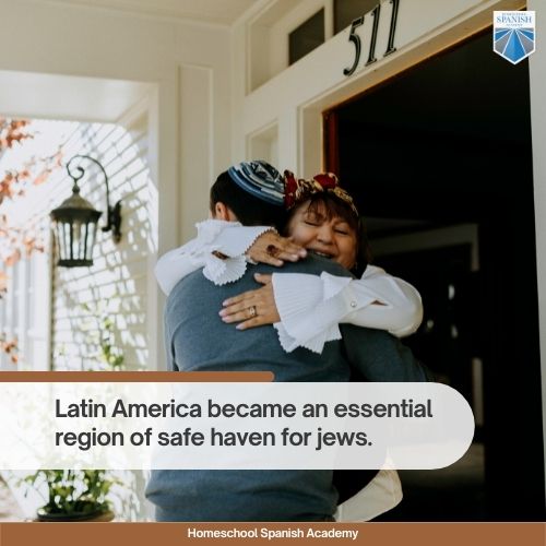 Latin America became an essential region of safe haven for jews. 