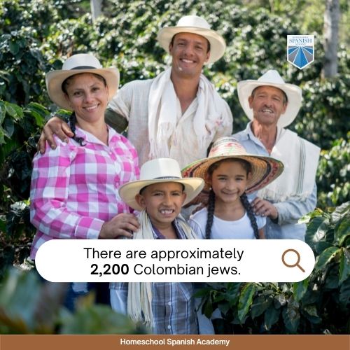 Out of all Jews in Latin America, there are approximately 2,200 Colombian jews.