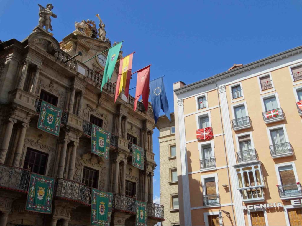 Italian and Spanish culture similarities image example of Pamplona, Spain