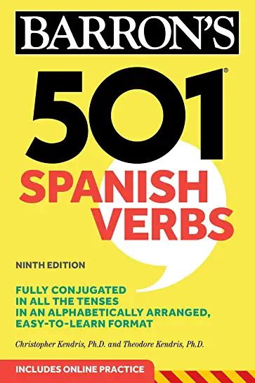 Barron’s 501 Spanish Verbs book cover