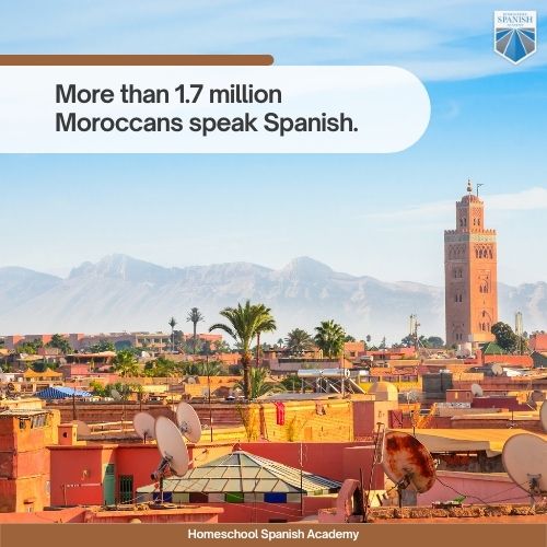 more than 1.7 million Moroccans speak Spanish. 