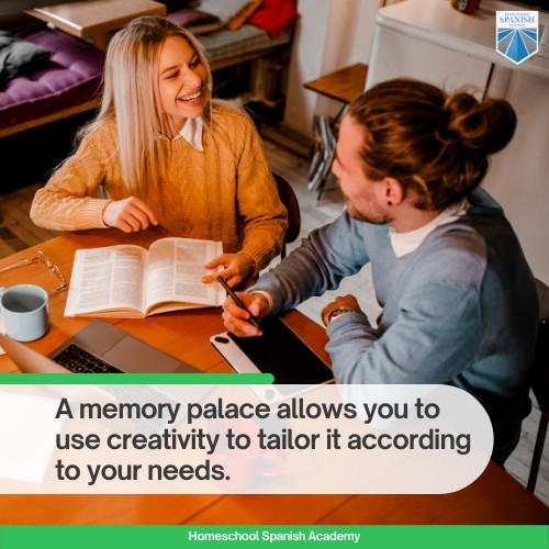 A memory palace allows you to use creativity to tailor it according to your needs.