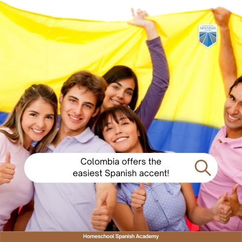 Colombia offers the easiest Spanish accent! 