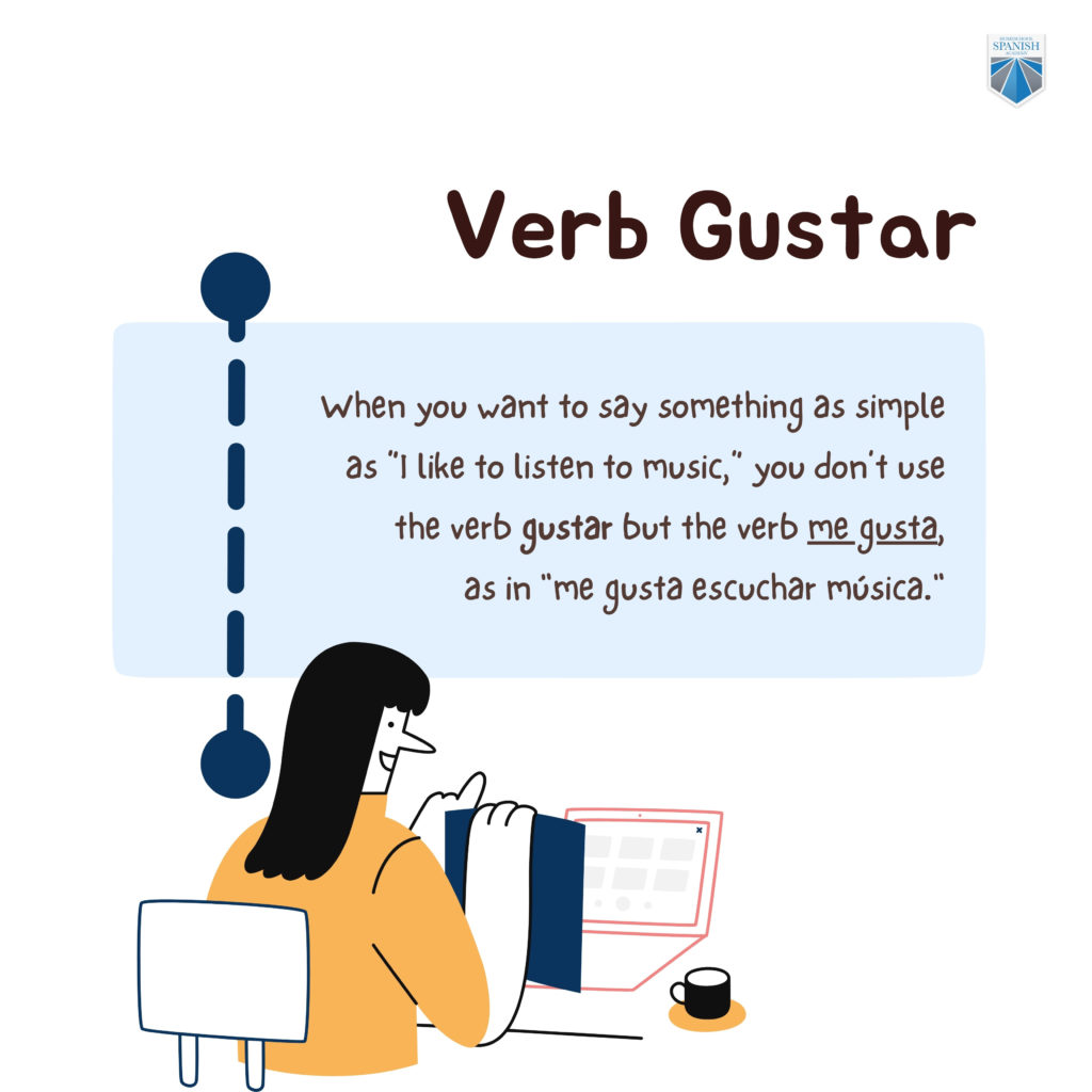 Spanish grammar - verb gustar