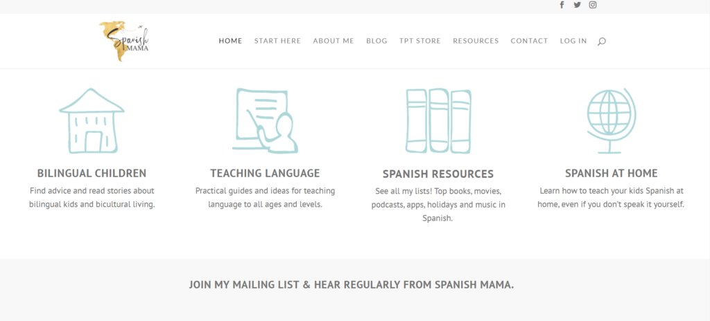 Spanish Mama - teacher blogs