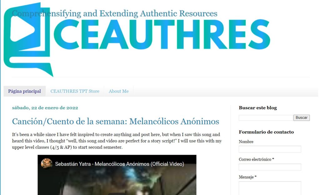 Teaching Spanish: Thematic and Authentic