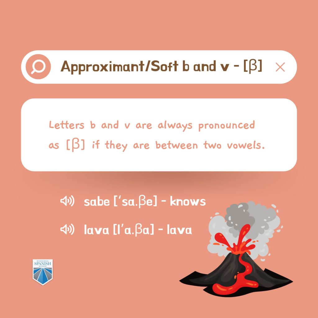 Approximant/Soft b and v