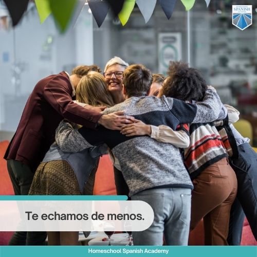 Te echamos de menos. 