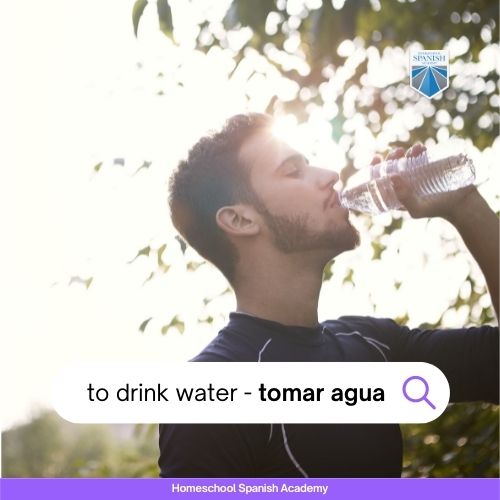 tomar agua, beber agua