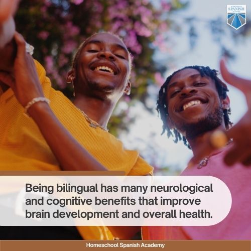 Being a bilingual person also has many neurological and cognitive benefits that improve brain development and overall health. 
