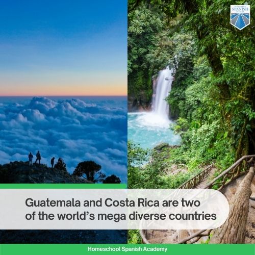 Guatemala and Costa Rica are two of the world’s megadiverse countries 
