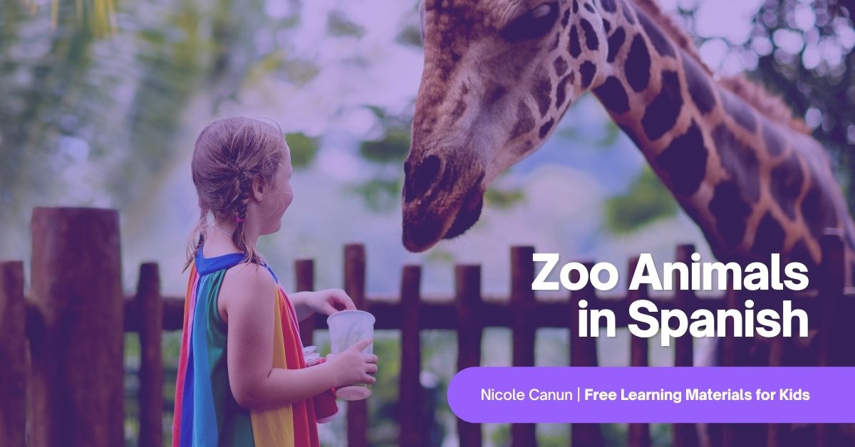 Zoo Animals in Spanish (Free Spanish Lessons for Kids)